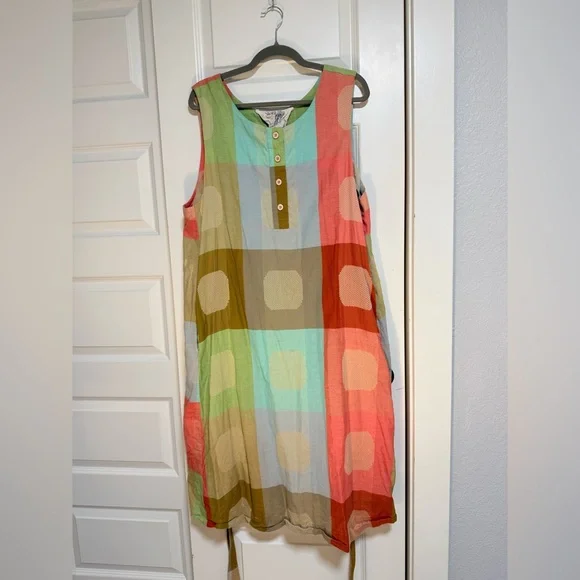 2X Ace & Jig Popcorn textile Midi Dress - Picture 2 of 11